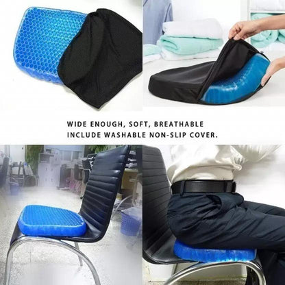 The ComfortCloud™ Gel Orthopedic Seat Cushion | Instant Relief for Back, Sciatica & Tailbone Pain