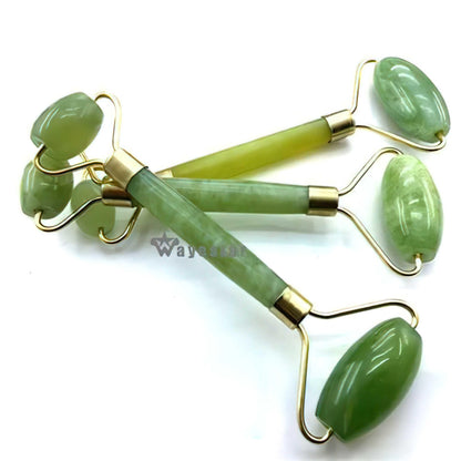 Smooth Facial Roller &amp; Massager – Natural Jade Stone Glow Enhancer