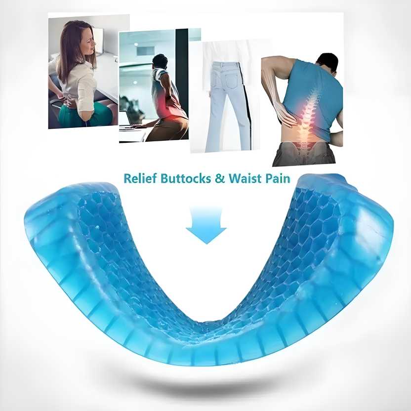 The ComfortCloud™ Gel Orthopedic Seat Cushion | Instant Relief for Back, Sciatica & Tailbone Pain