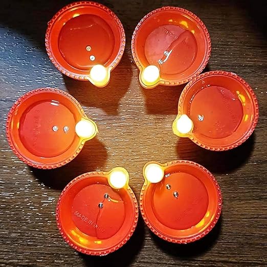 Illuminate Your Celebrations: Water-Activated Sensor LED Diyas (Pack of 6/12/18/24)